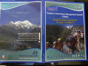 Trekkers Information Card 